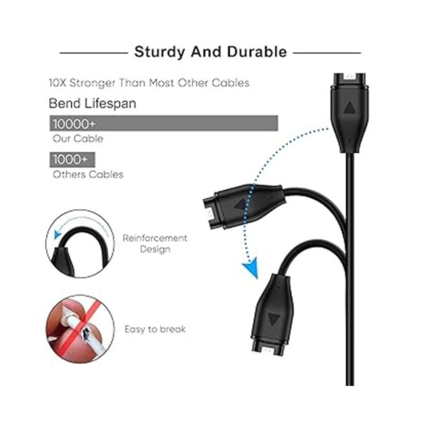 Cable de carga para reloj Garmin con adaptador extra tipo_2