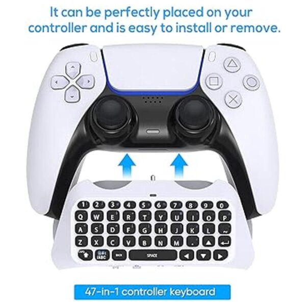 Teclado inalámbrico para controlador PS5 Bluetooth 3.0