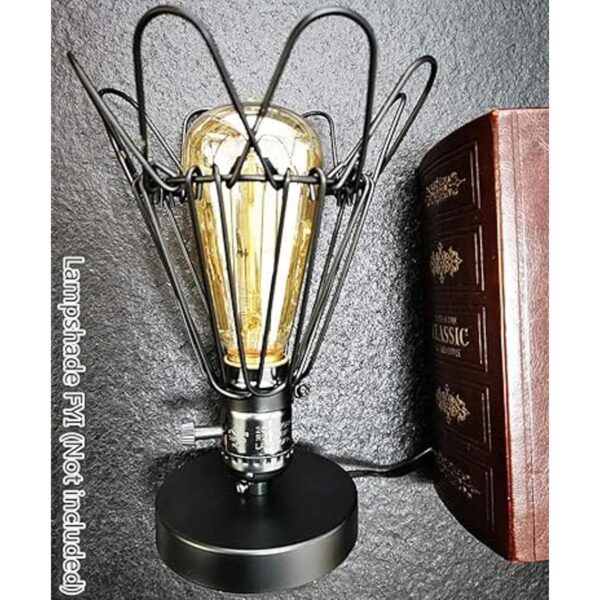 YUANKANG Edison Lámpara de escritorio base de lámpara de_4