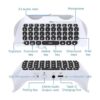 Teclado inalámbrico para controlador PS5 Bluetooth 3.0
