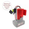 Adaptador de batería M12 con fusible adaptador de batería_3