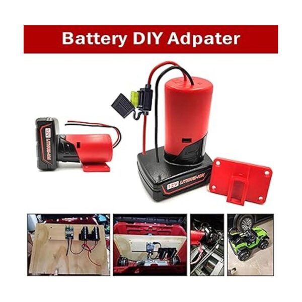 Adaptador de batería M12 con fusible adaptador de batería_2
