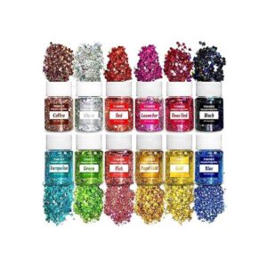 YSMNDE Brillantina gruesa holográfica 4.23 oz purpurina
