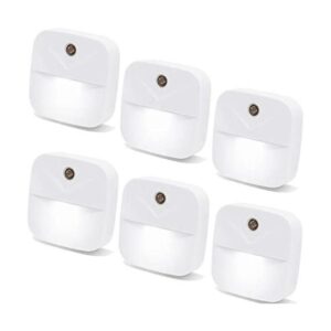 YRWXZYO Paquete de 6 luces nocturnas LED blancas con_1