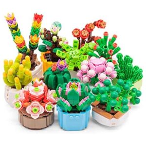 Juego de construcción de ramo de flores decoración de_1