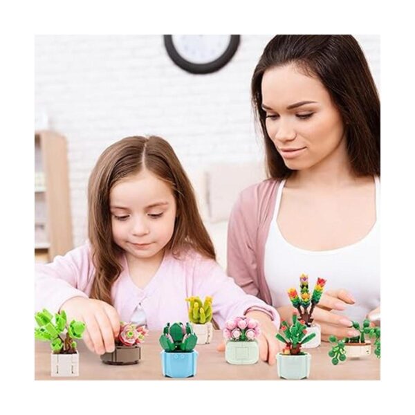 Juego de construcción de ramo de flores decoración de_6
