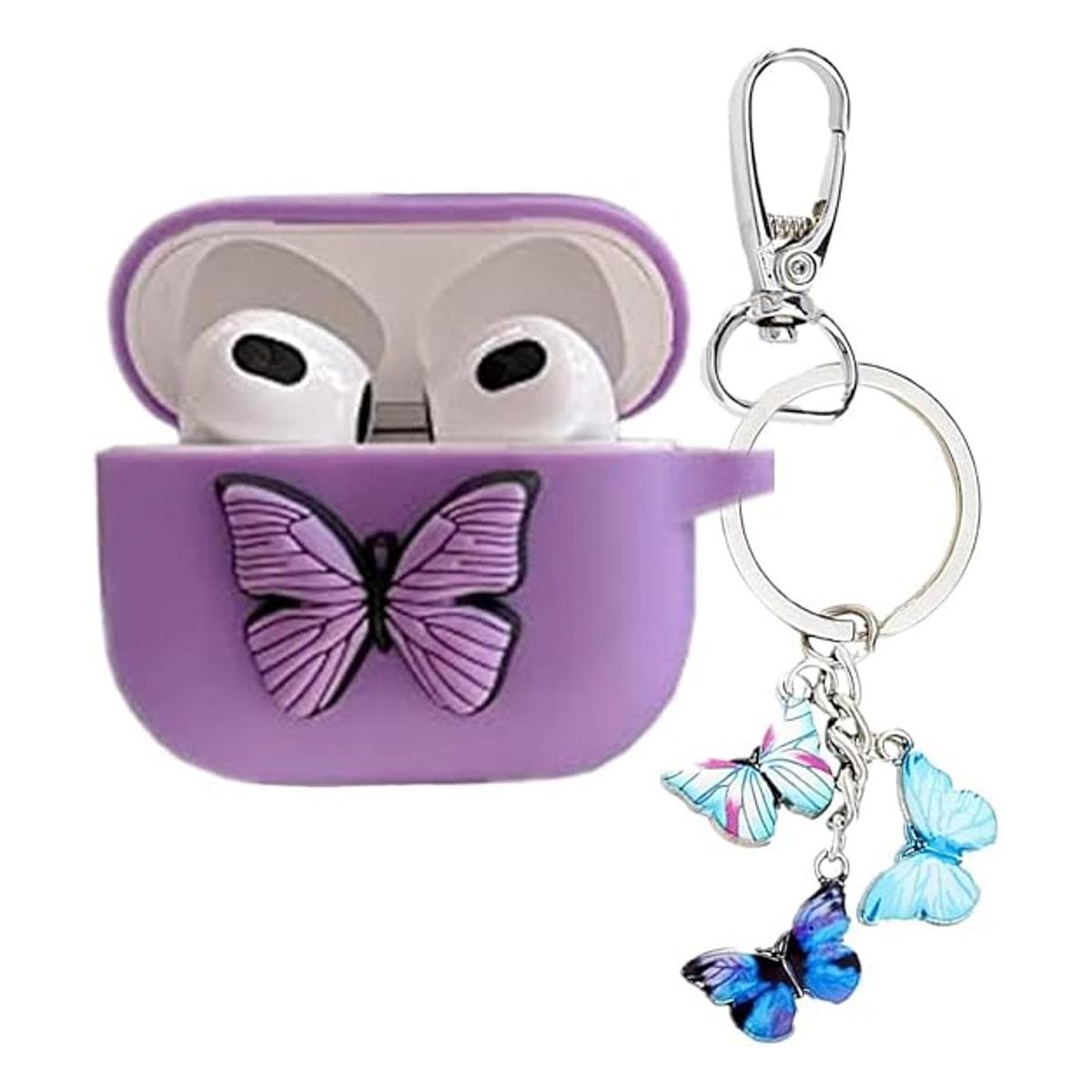 Funda de mariposa para Airpod 3 bonita funda de Airpods