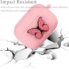 YQG Butterfly AirPods Pro Funda de silicona a prueba de