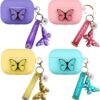 YQG Butterfly AirPods Pro Funda de silicona a prueba de