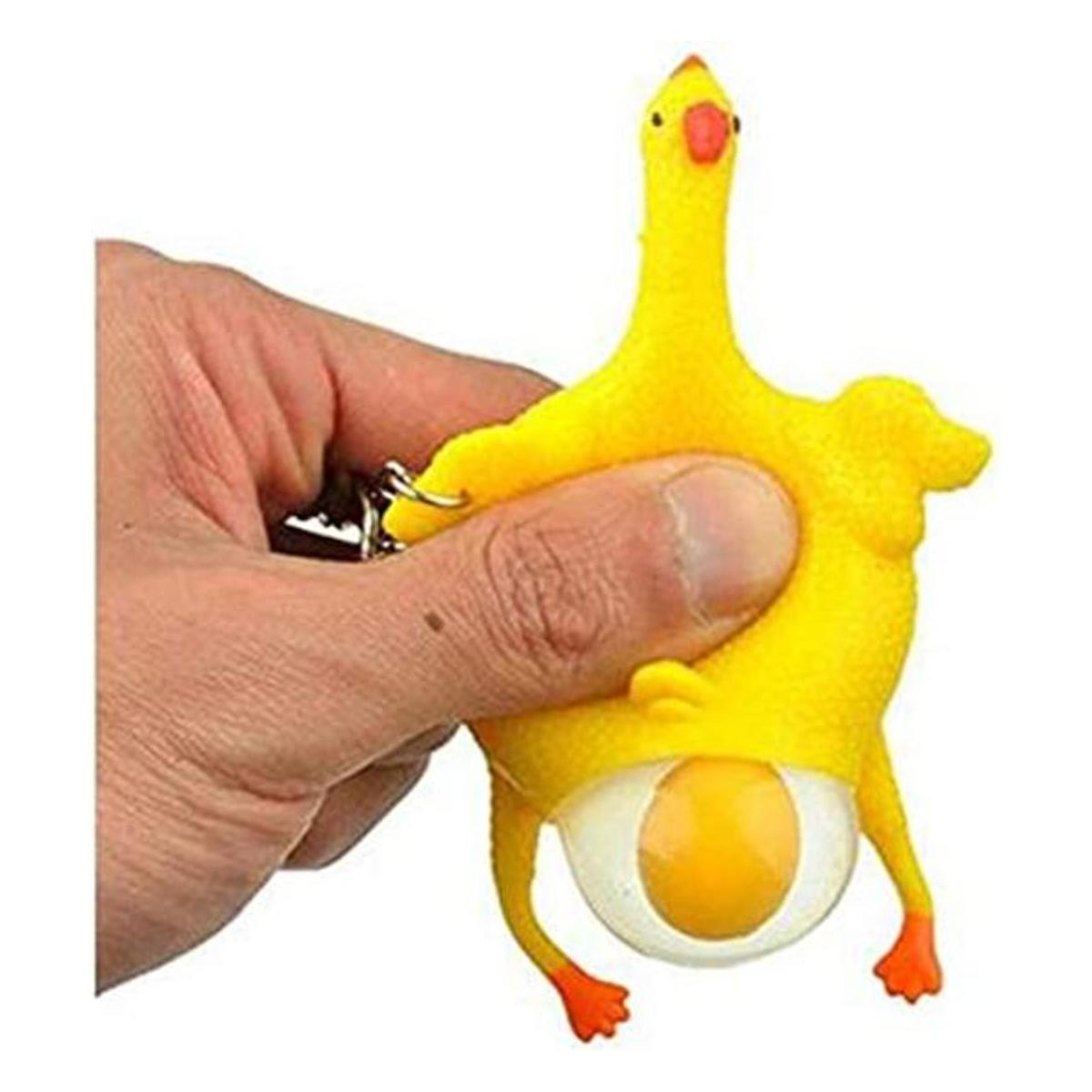 YOYOSTORE Llavero de 3.5 in para exprimir gallinas y huevos