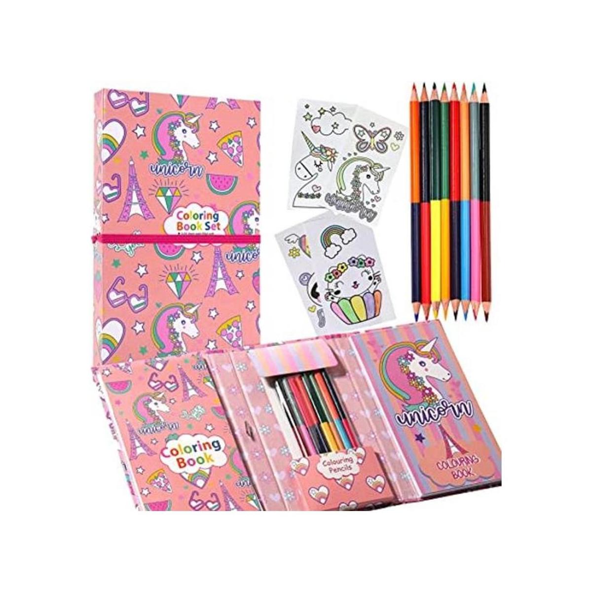 Kit de almohadillas para colorear de unicornio para niñas
