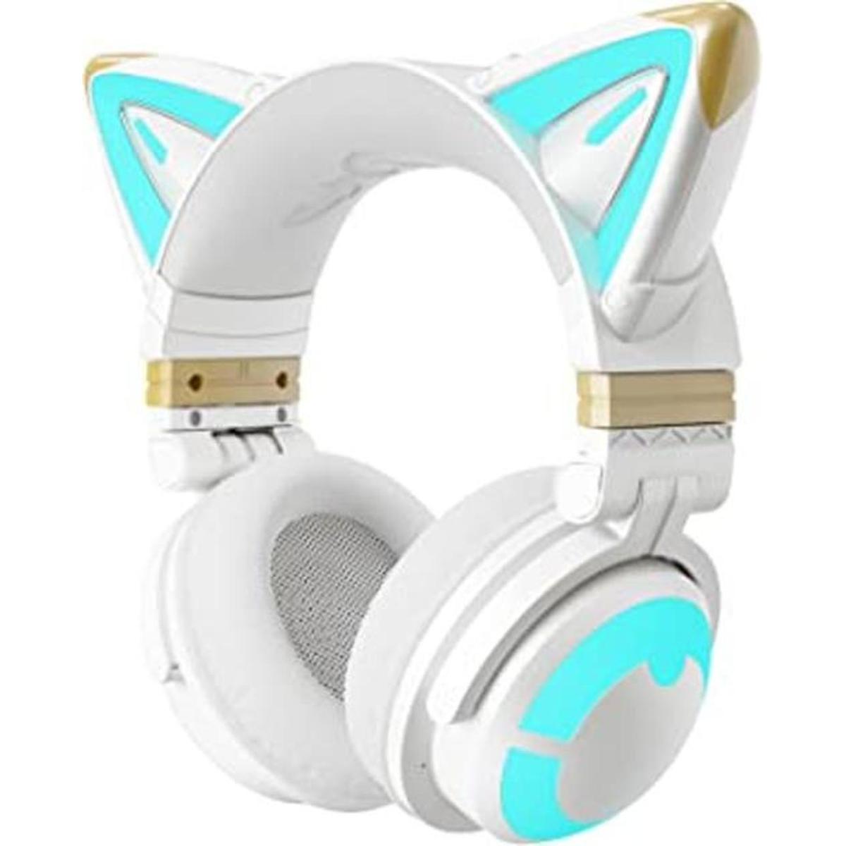 YOWU Auriculares RGB Cat Ear 3G inalámbricos 5.0 plegables