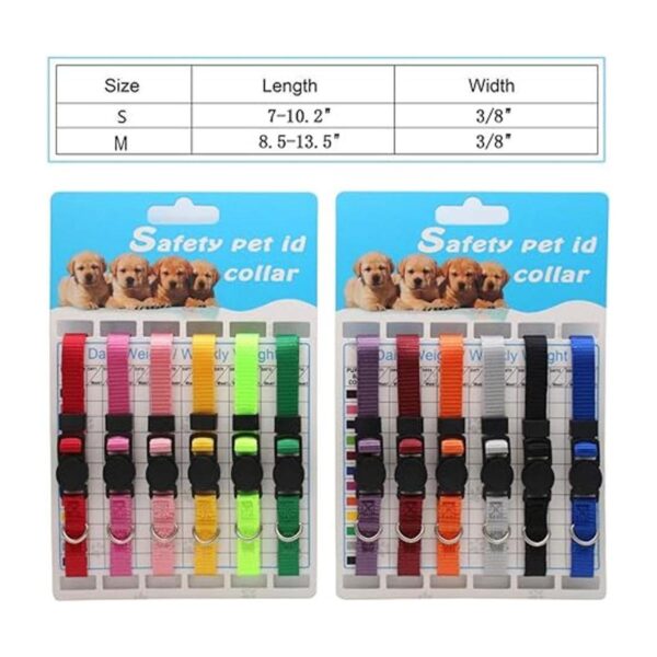YOY Juego de 12 collares de nailon suave para cachorros