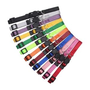 YOY Juego de 12 collares de nailon suave para cachorros