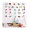 Calcomanías de pared coloridas del abecedario de animales_4