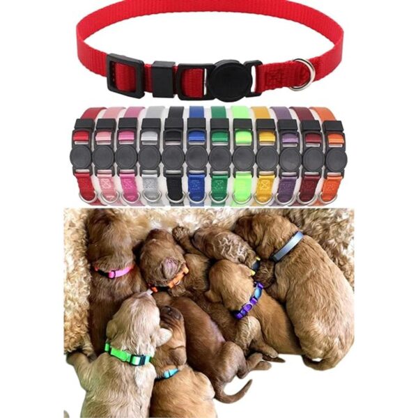 YOY Juego de 12 collares de nailon suave para cachorros