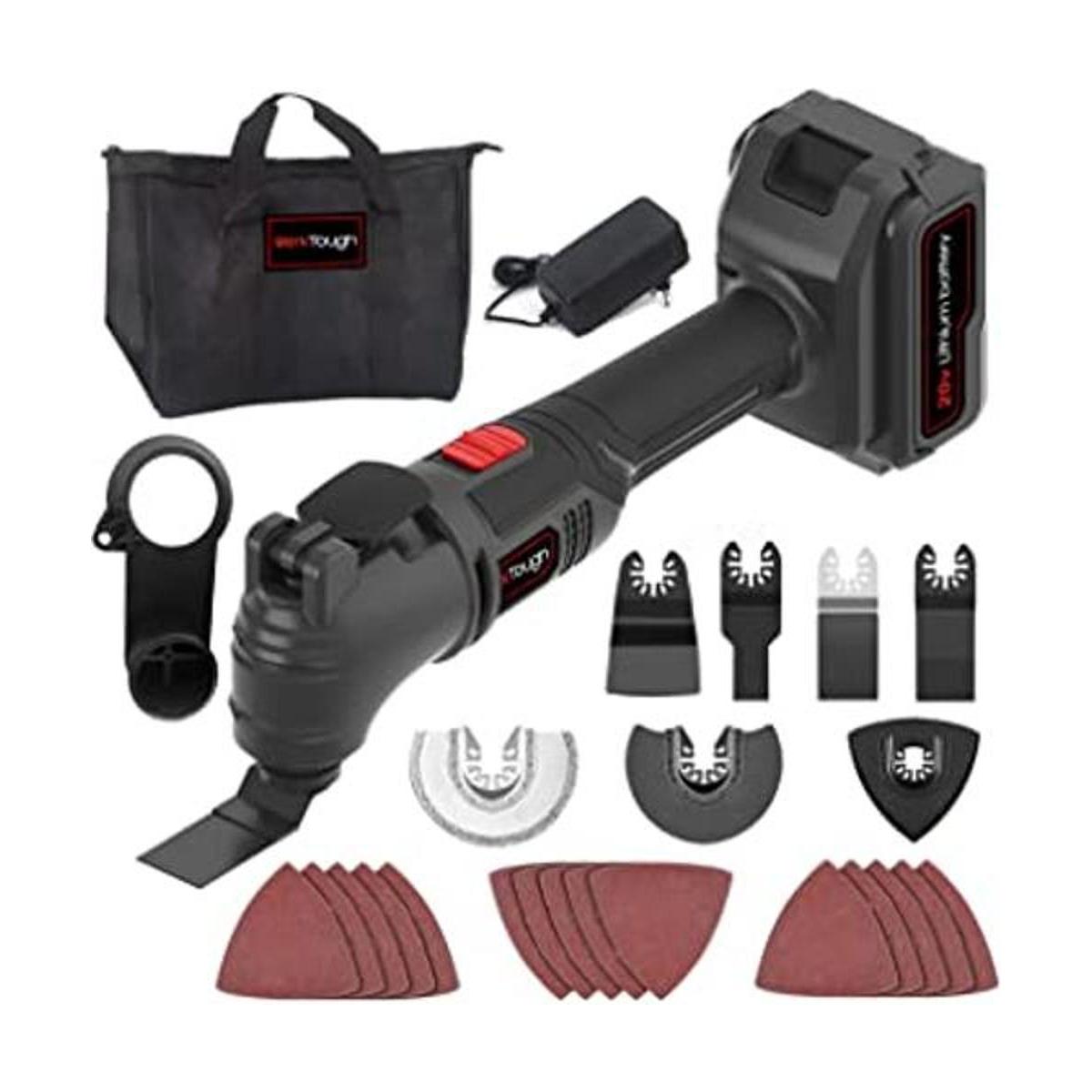 Werktough Kit de herramientas oscilantes inalámbricas de