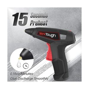 Wertough Pistola de pegamento inalámbrica de