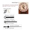 Youngtown 2 movimientos silenciosos de reloj con 4