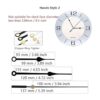 Youngtown 2 movimientos silenciosos de reloj con 4