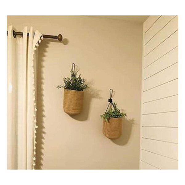 YOUEON Juego de 2 cestas para colgar en la pared de 8.5 x