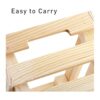 YOUEON Juego de 3 jaulas de madera rústica con asas cajas