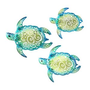YOUIN Juego de 3 piezas de metal de tortuga marina para_1
