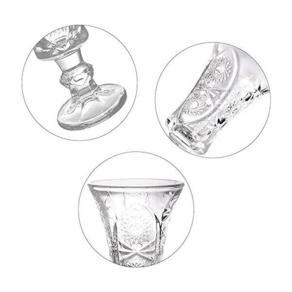 YOUEON Paquete de 12 mini vasos de vino de 1.2 onzas