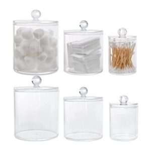YOUEON Paquete de 6 dispensadores Qtip con tapa soporte_1