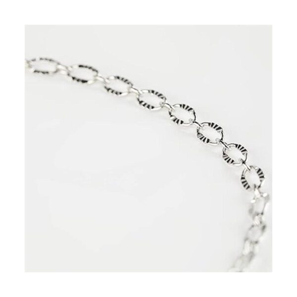 YOUBEIYEE Cadenas chapadas en plata de 16.4 pies cadenas