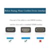 Cable corto Mini HDMI a HDMI de 5.9 in de 90 hacia_2