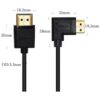 PNGKNYOCN Cable corto HDMI macho a macho de 5.9 in ángulo_3