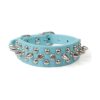 Collar de perro con púas de piel sintética suave con