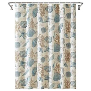 YOSTEV Cortina de ducha de tela de baño con ganchos