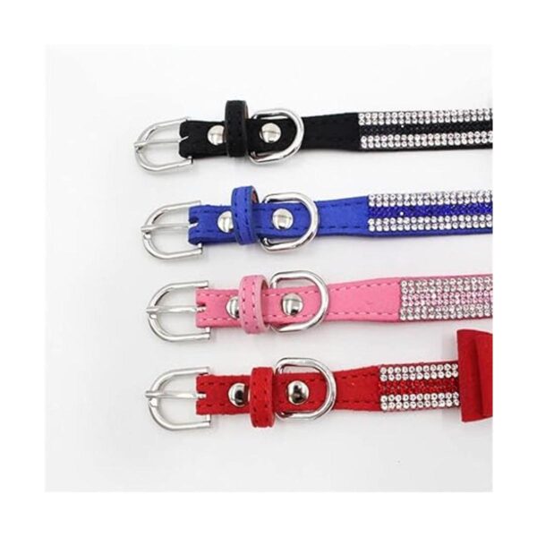 Collar para perro pequeño con diamantes de imitación de_4