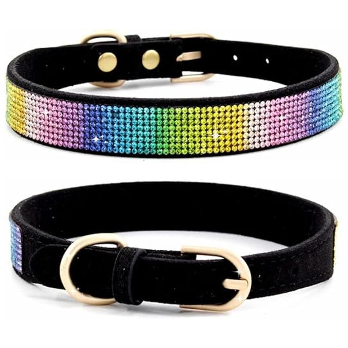 Collar para perro pequeño con diamantes de imitación de