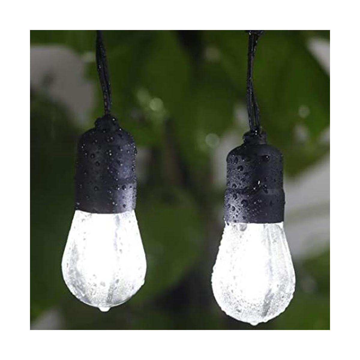 Guirnalda de luces LED blancas frías de 56 pies para