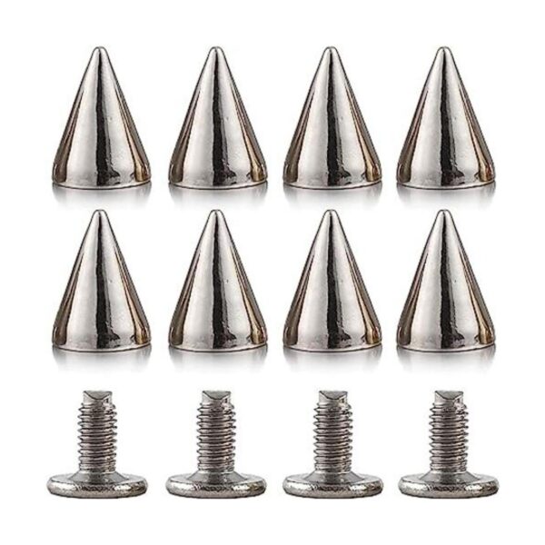 Pinchos y pernos de 0.374 in de metal con punta de cono de