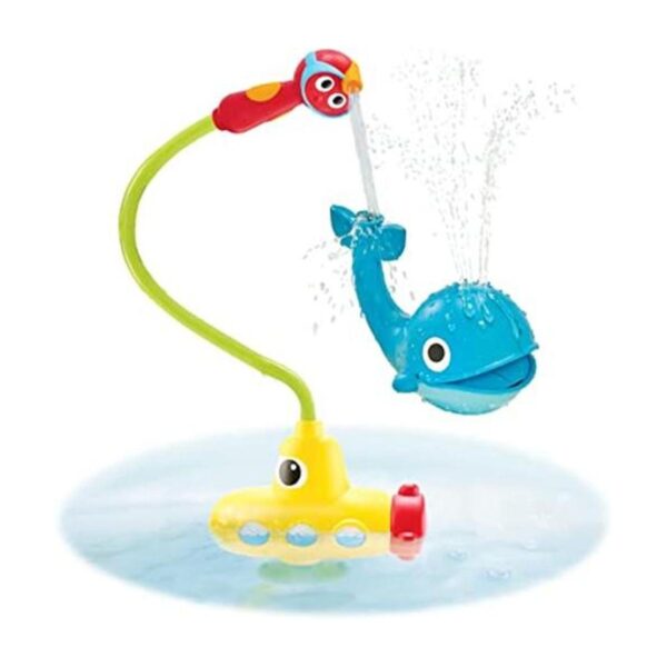 Juguete de baño para bebés bomba de agua a pilas con_1