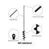 Broca de taladro en espiral extendida de 2 x 30 pulgadas