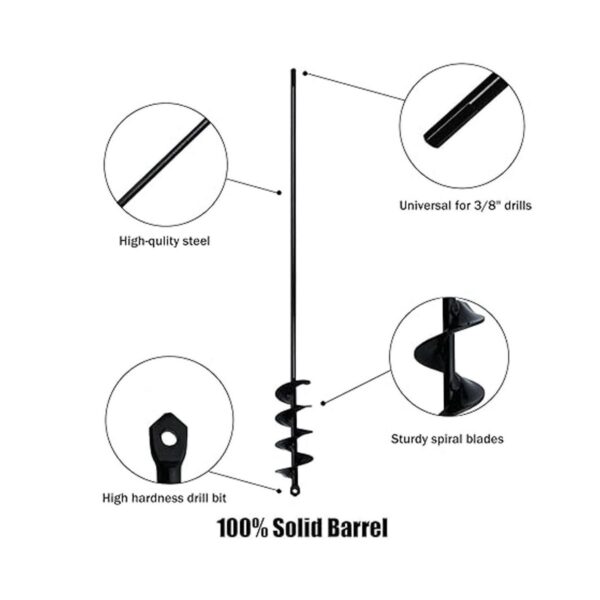 Broca de taladro en espiral extendida de 2 x 30 pulgadas