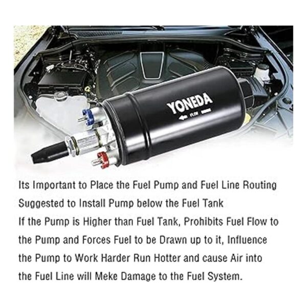 Bomba de combustible externa de 12 V 300 LPH 145 PSI_4
