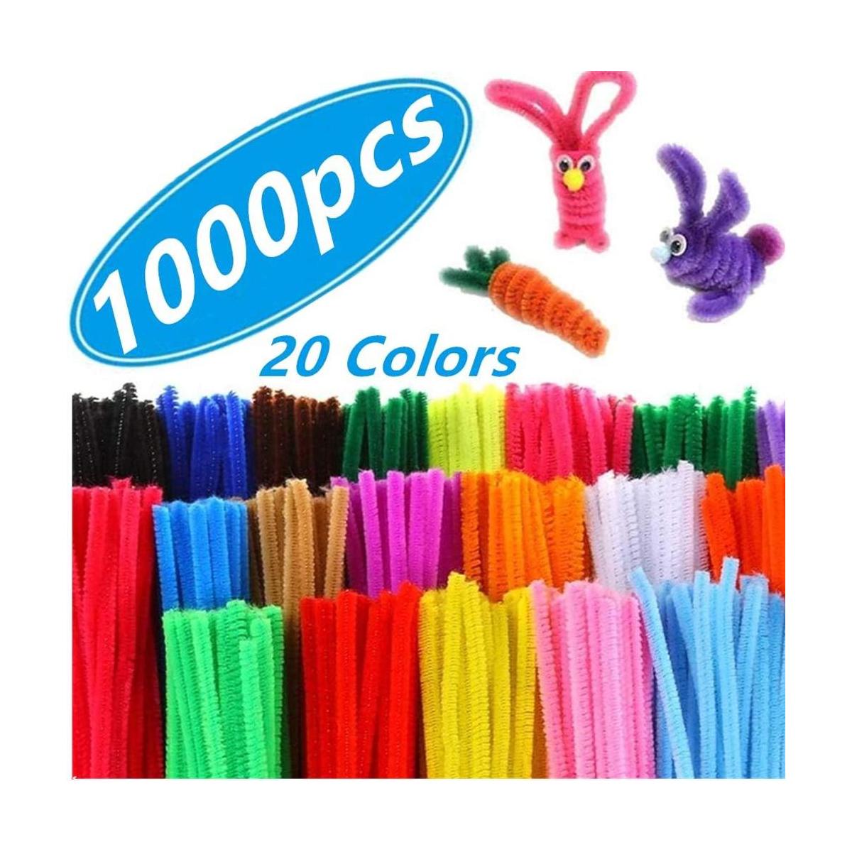 1.000 limpiadores de tuberías en 20 colores paquete de