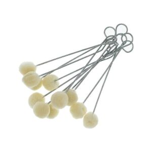50 piezas de lana Daubers Cepillo de bola de cuero para_1