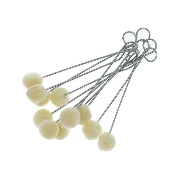 50 piezas de lana Daubers Cepillo de bola de cuero para_1