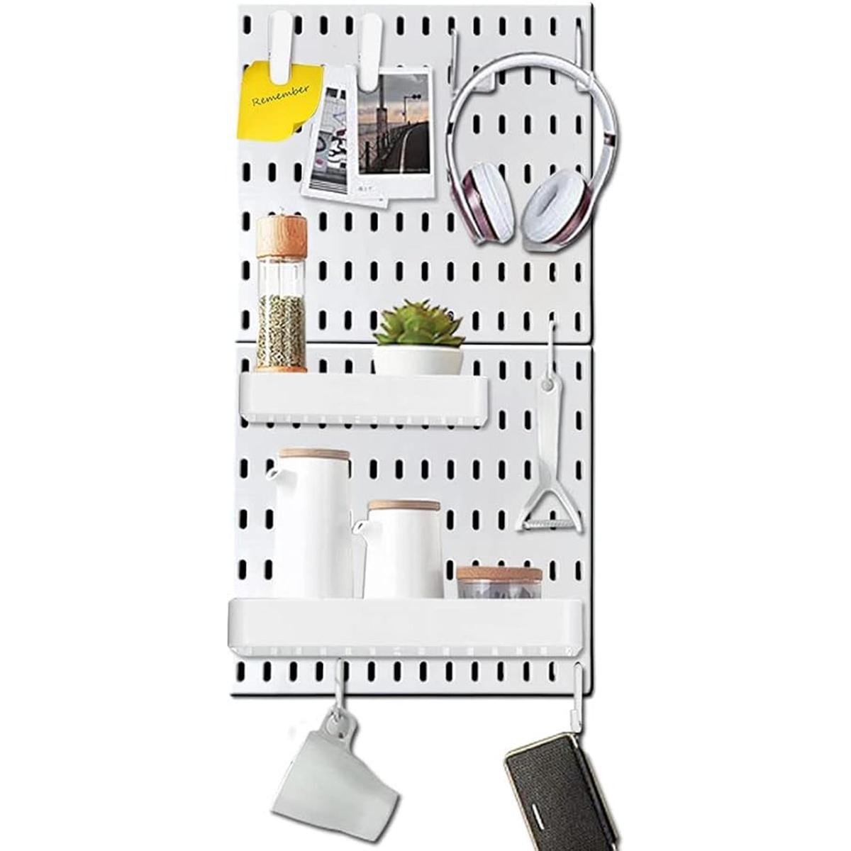 YOKEPO Kit de combinación de pegboard con 2 tableros de