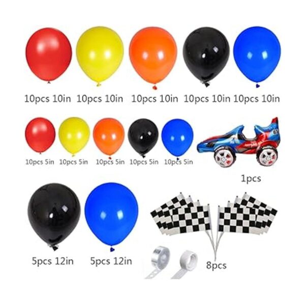 YNOU Kit de guirnalda de arco de globos de coche de_2