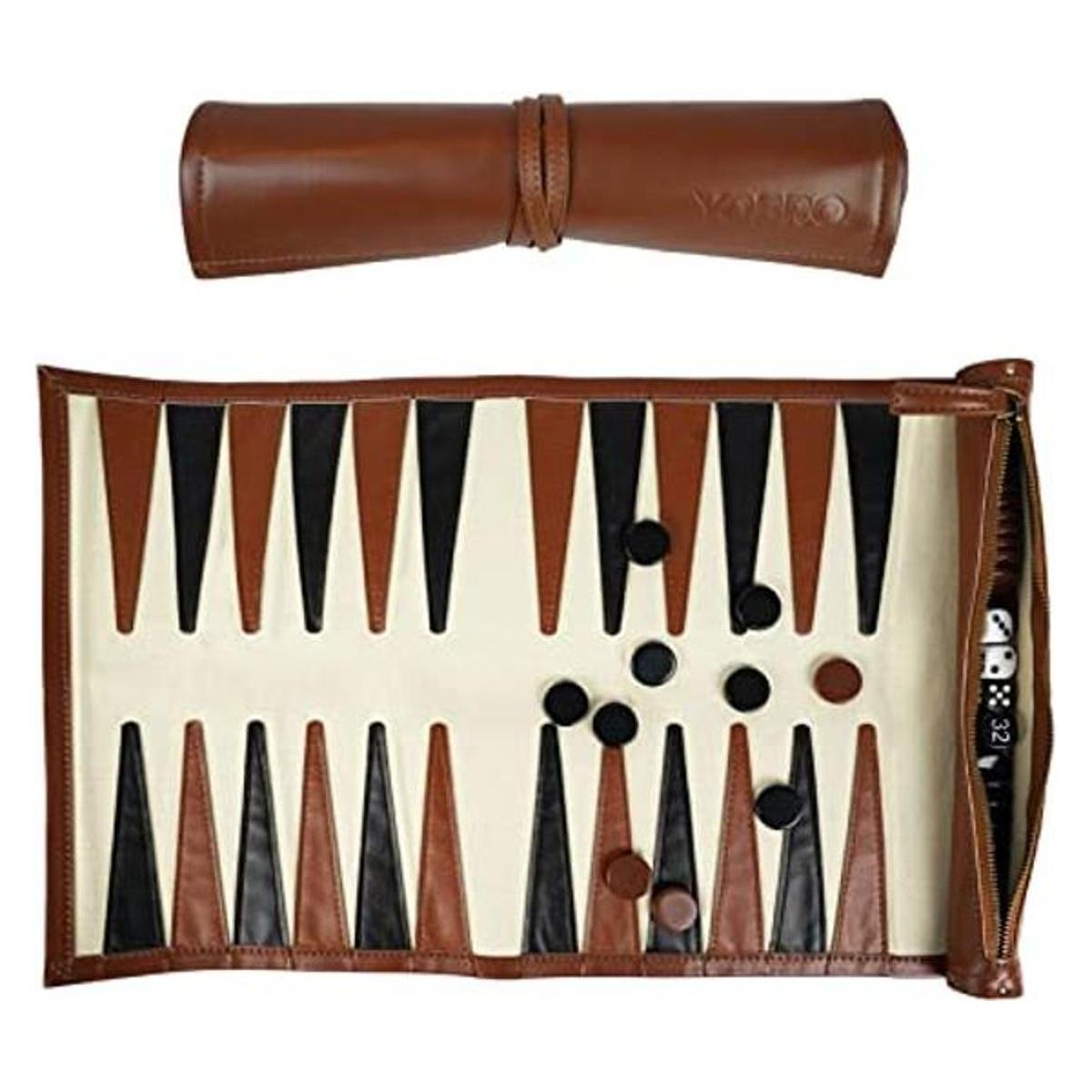 YOBRO Backgammon Juego de mesa para adultos clásico de