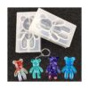 Moldes de resina 4 piezas de molde de oso de peluche 3D_2