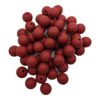 100 piezas de silicona redonda de color granate de 0.591